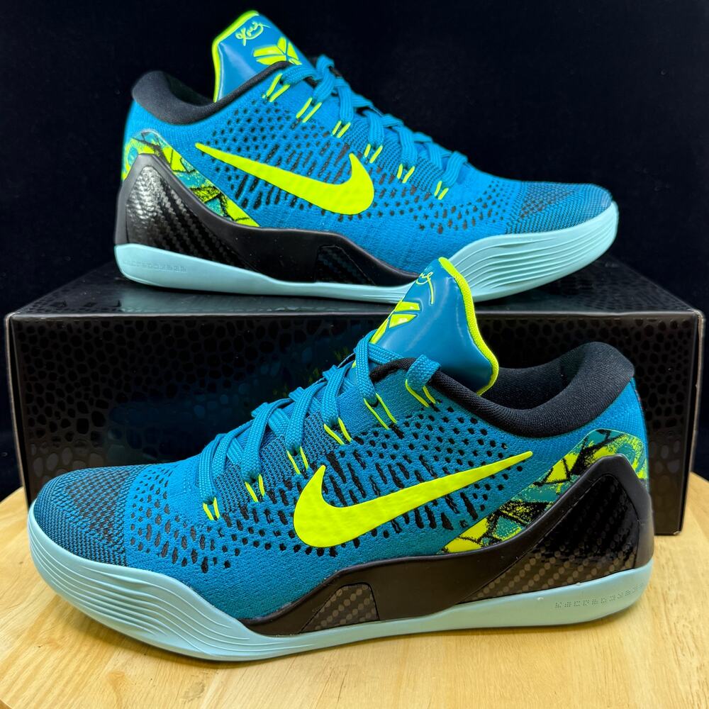 Nike Kobe 9 Elite Low Protro Perspective Blue Volt Basketball IO3673-400 Mens 8
